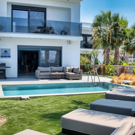 Penelope Beachfront Villa Кремасти Экстерьер фото