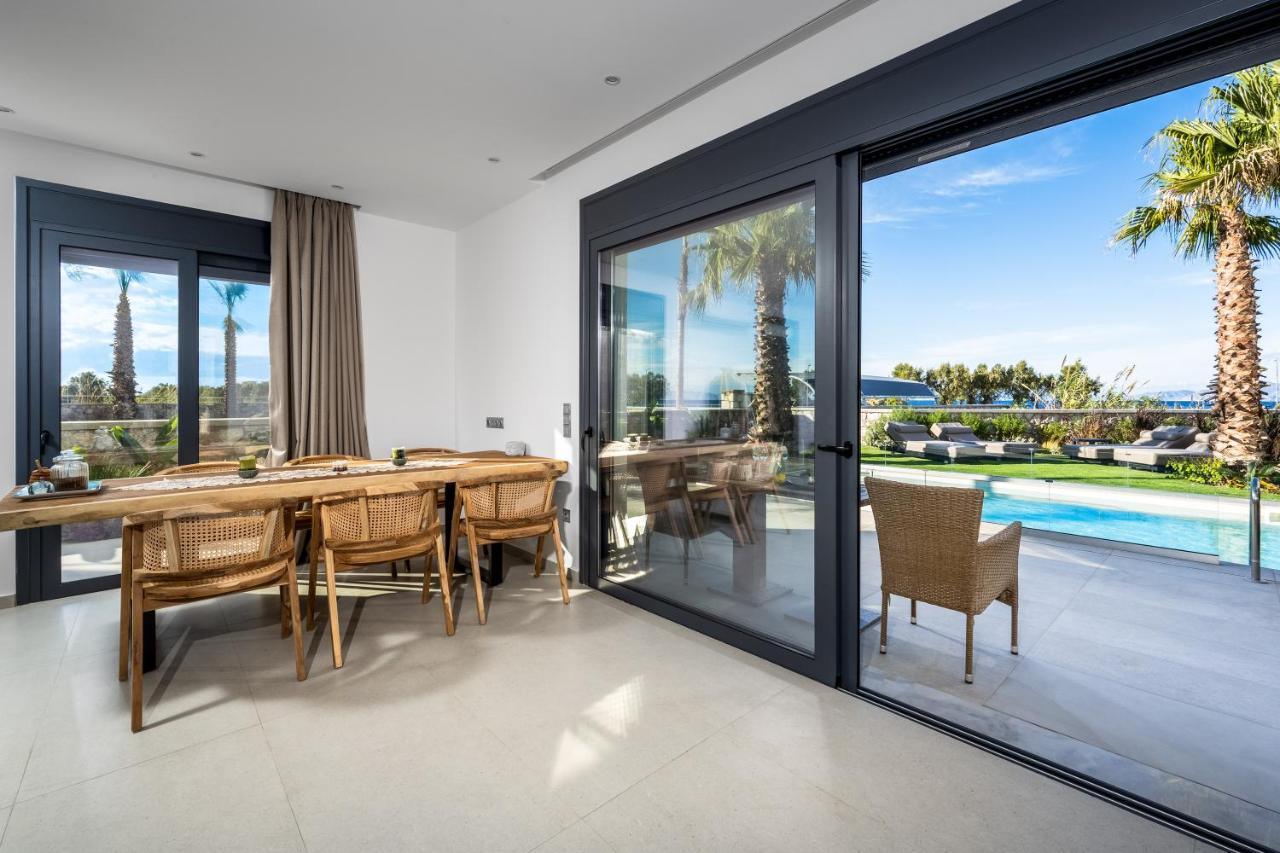 Penelope Beachfront Villa Кремасти Экстерьер фото